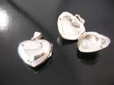 Valentines heart shaped locket pendant from high quality 925 sterling silver 
