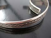 Fashion high quality 925 sterling silver  bracelet with unique braided design
