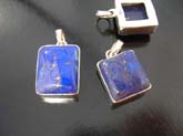 Tazanite colored assortment lapis stone, high quality 925 sterling silver  necklace pendant 