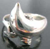 high quality 925 sterling silver  ring in dolphin design 