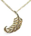 Wholesale cz jewelry, golden double chain necklace with cz leaf pendant