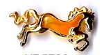 Wholesale oriental jewelry, golden running horse fashion pin