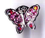 Wholesale fine costume jewelry, cz embedded butterfly fashion pin