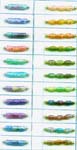 Wholesale jewelry catalog, fashion glass bead in cylinder or olive 