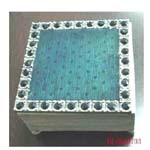 Jewelry boxes supply, rectagular silvery jewelry box with multi beads 