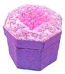 Wholesale fashion trend, octagonal fashion jewelry box with beaded 