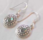 Antique jewelry wholesaler, wholesale a sterling silver earring with seashell and dot pattern decor