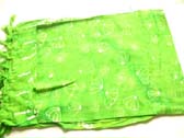 Lime green fashion sarong with yellow sea shell motif