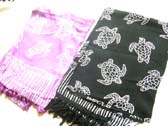 Batik artisan pareo wrap shawl