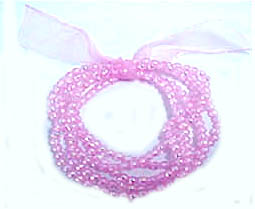 Wholesale stretchy bracelet, fashion stretchy bracelet in knotted multi pinkish beaded string design