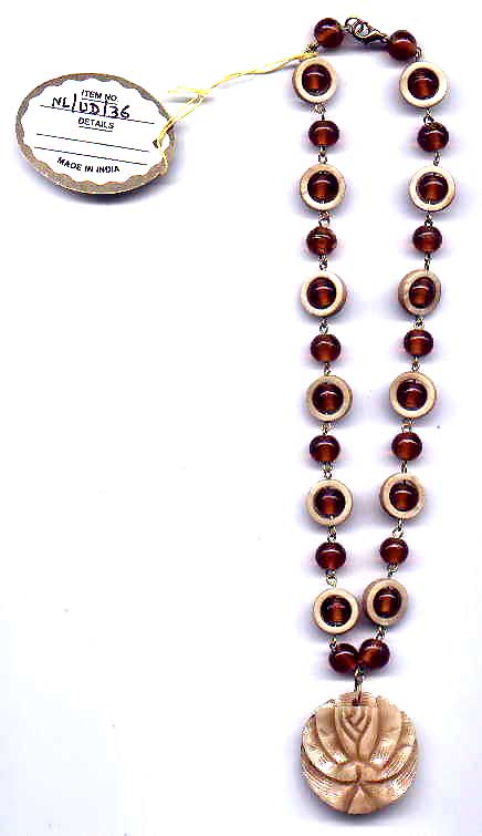 Wholesale jewelry pendant necklace, rhinestone necklace with flower pendant