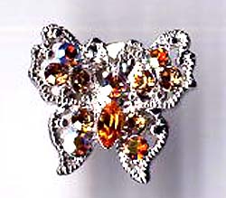 Boutique jewelry store, butterfly fashion pin with cz