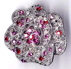 Jewelry gift wholesale, flower fashion pin with cz