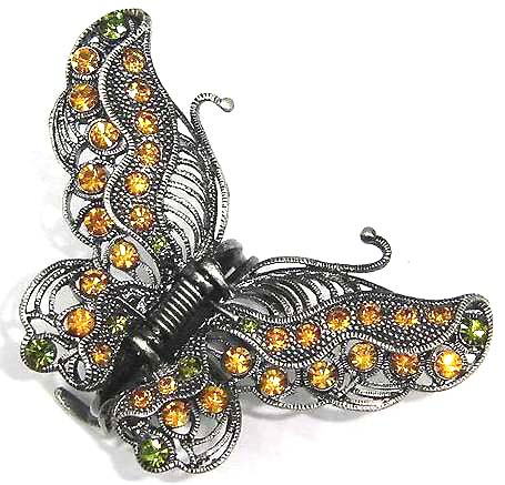 Wholesale cz jewelry, cz butterfly fashion pin