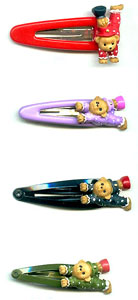 Wholesale accesory hair decor, fashion hair clip with acrobatic baby bear decor