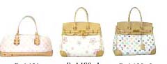 Girls handbag fashion trend, white fashion handbags with mini pattern decor 