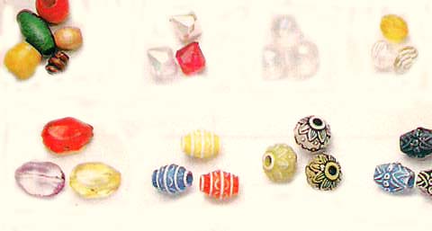 Wholesale lampwork beads, fashion glass or metal beads in assorted design 