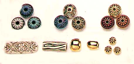 Designer jewelry online, fashion metal beads in assorted color and design 