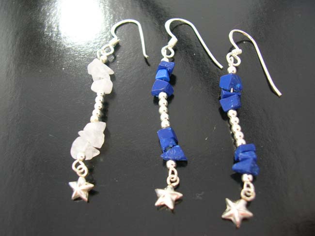 Beaded jewelry, sterling silver high fashions, earring gift, gemstone engagement gifts, ladies jewelry    