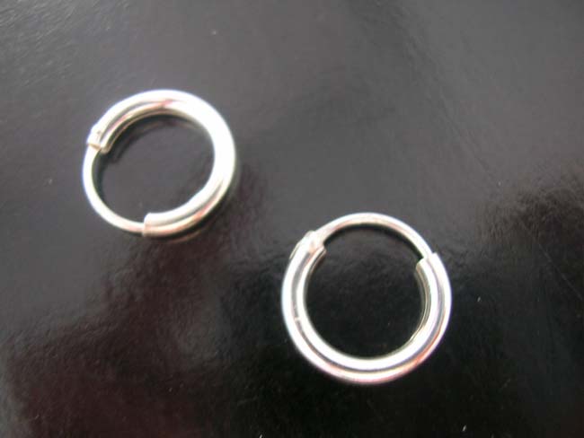925. sterling silver, hoop earrings, fine jewelry, hip hop fashions, indonesian gift, designer accessory     