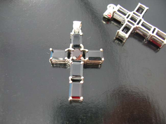 Bling bling jewelry, religious cross pendants, sterling silver charms, cz gemstone fashion accessories, unique artisan crafts      