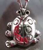 Legs and head movable turtle  sterling silver pendant