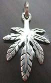 Sterling silver pendant in palm tree 