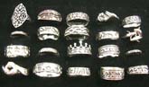 Large 925. sterling silver fashion rings. comes in an assortment.